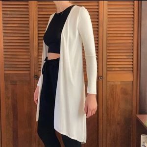 White Express Cardigan